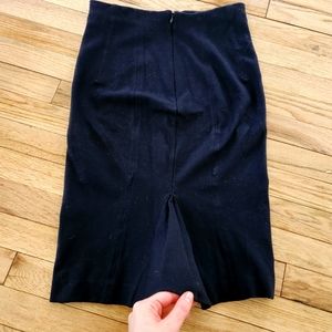 Victoria Beckham Body cone Midi Stretchy Black Skirt.